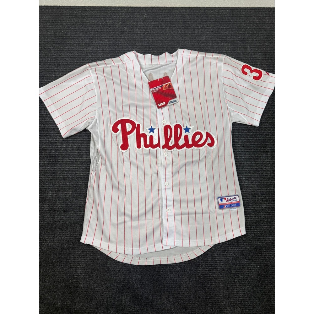 Majestic Roy‎ Halladay Philadelphia Phillies JerseyPinstripe Size 50 NEW
